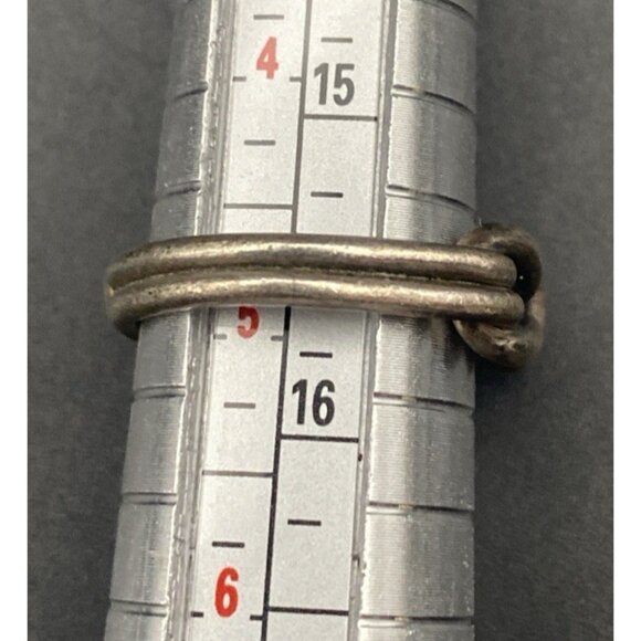 Vtg Sterling Silver Love Knot Ring Size 5 Handmade Tested 3 g Unisex Pinky Midi - Picture 8 of 8